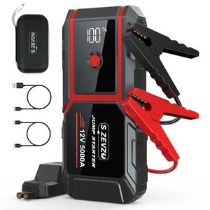 Arrancador de Baterías de Coche Zevzo 5000A 12V 32000mAh Portátil para Motores de Gasolina y Diésel - Product Image 1
