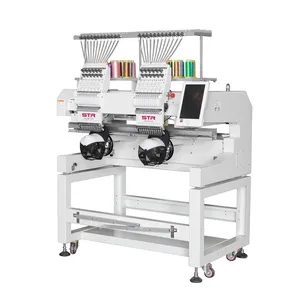 STR OCEAN double heads embroidery machine with standard accessories for free charge that come with the machine