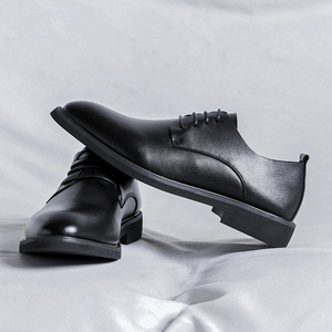 Scarpe italiane Casual in pelle a punta da uomo stile Business moda personalizzata traspirante scarpe da uomo taglia 46 - Product Image 4