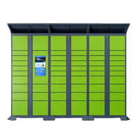 Armoire de livraison intelligente intelligente Serrure électronique Casiers de rangement de bagages en acier et en métal pour le stockage de colis sécurisé assemblé