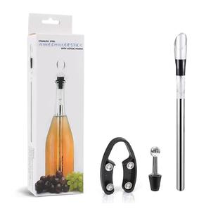 <b>Wine</b> Chiller Stick Stainless Steel Bottle <b>Stopper</b> Reusable <b>Wine</b> Cooler with Seal Cap for <b>Wine</b> Bottles - Product Image 2
