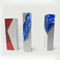 Trophée en résine de champion de haute qualité personnalisable, design de petit pont, couleur personnalisée, matériau en résine