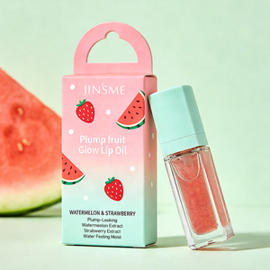 Huile à lèvres hydratante JINSME à la pastèque et à la fraise - Gloss repulpant éclatant aux fruits, au sorbitol et au glycérol, 7g, pour peaux sèches - Product Image 6