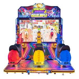 Simulador de Motocicleta Eléctrica de Lujo, Acrílico, para 3 Jugadores, 1750W, Máquina de Juego Arcade Operada con Monedas - Product Image 2