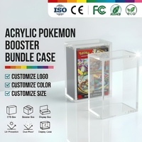 Boîte de présentation personnalisée pour TCG : Boîte de booster Mega Evolution, Boîte d'entraînement Elite, Étui de protection en acrylique avec couvercle magnétique