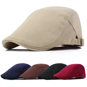 Vintage Adjustable Forward cap Flat Coppola Casquette Mens Summer Gatsby Ivy Hat Beret Golf Driving Newsboy Hat