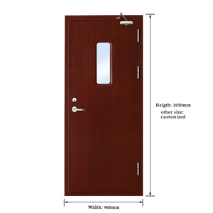 Porte coupe-feu automatique avec fenêtre de surveillance, pour couloir commercial, porte d'évacuation incendie, vente en gros - Product Image 3