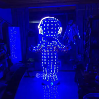 Costume de robot LED lumineux pour spectacle de danse, costume de danse LED pour boîte de nuit, quantité minimale de commande : 1 pièce