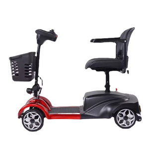 Silla de ruedas eléctrica plegable portátil de viaje con capacidad de carga de 120kg, silla de ruedas eléctrica de conducción suave para personas mayores - Product Image 6