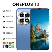 OnePlus 13 5G Débloqué Android 13 Téléphone Portable Écran HD 7,3 Pouces 16 Go+1 To Double SIM GSM Téléphones Mobiles Intelligents 5G