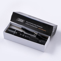 Vente d'usine - Lampe torche LED rechargeable longue portée en alliage d'aluminium avec batterie 18650, indice de protection IP66, 1000+ lumens, pour femmes