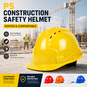 Casco di Sicurezza DOLNESRN Rinforzato a Tre Nervature con Ventilazione FHABS per Costruzioni e Ingegneria all'Aperto - Product Image 1