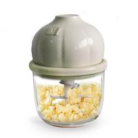 350ml Unieke Vormgegeven Glazen Mini Elektrische Knoflookhakker Draagbare Groente- & Babyvoedselprocessor