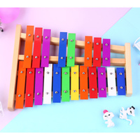 Glockenspiel Xylophone EX-factory Price Colorful 8-Key YONGXIN Brand Wood Metal Educational Percussion Metallophone/Glockenspiel