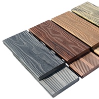 Dalles de terrasse en PVC imperméables extérieures Emboîtement WPC Dalles de terrasse en composite pour terrasse