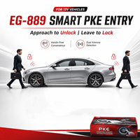 Système d'entrée sans clé PKE, bouton de démarrage du moteur, contrôle intelligent de l'allumage de la voiture avec système d'alarme unidirectionnel