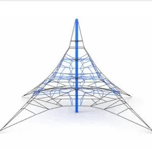 핫 세일 통합 훈련 피라미드 놀이터 어린이 놀이 공원 로프 네트 타고
