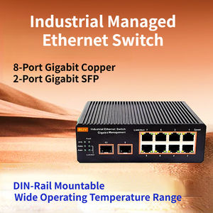 Commutateur de <span class=keywords><strong>Noyau</strong></span> 10G Géré L2 |   24 ports Gigabit <span class=keywords><strong>RJ45</strong></span> + 8 ports SFP + 4 ports 10G SFP+ Uplink |   Commutateur de Niveau 2 pour Entreprises ERPS - Product Image 5