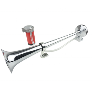 Klaxon d'<span class=keywords><strong>air</strong></span> en Zinc chromé pour trompette, livraison gratuite, 18 pouces, avec compresseur, pour camion - Product Image 3
