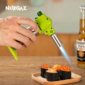 Encendedor de cocina portátil Nurgaz, soplete de gas para hornear, asar y encender, con soporte de corcho, color verde - Product Image 5