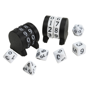 Compteur <span class=keywords><strong>de</strong></span> points double en plastique rigide rotatif pour suivi HP, portable, pour <span class=keywords><strong>jeu</strong></span> <span class=keywords><strong>de</strong></span> <span class=keywords><strong>cartes</strong></span> à collectionner EDH Commander sur table - Product Image 2