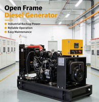 Genset Diesel Tipe Terbuka 50kw Dengan Tangki Bahan Bakar Dasar Untuk Daya Cadangan Industri, Pembangunan, dan Daya Sementara di Lokasi Konstruksi