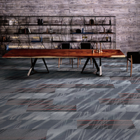 Nouvelle conception de moquette en nylon avec support en caoutchouc, moquette de bureau