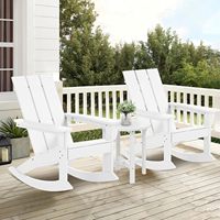 Fauteuil à bascule écologique en HDPE, panneau solide, sans décoloration, sans fissures, inodore, pour patio, camping, pelouse, jardin, cour