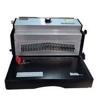 Relieuse électrique à double fil 220V 8707, relieuse à fil métallique pour carnets, spirale, double fil, relieuse à boucle O