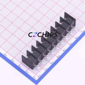 WJ25S-B-7.62-9P Barrier Terminal Block Through hole Component (THT),P=7.62mm Connector Two Sides 7.62mm 1x9P Straight Pin - Product Image 2