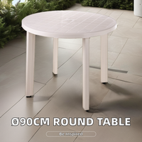 Meubles extérieurs légers de table pliante en plastique ronde portative pour l'usage de camping de plage