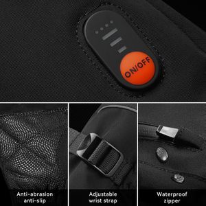 Toptan kış elektrikli isıtmalı kayak eldivenleri dokunmatik ekran şarj edilebilir eldivenler snowboard yürüyüş kayak açık hava etkinlikleri için - Product Image 4