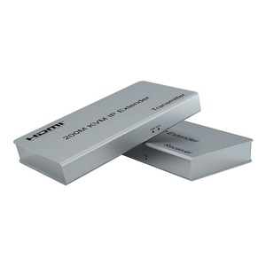 Extenseur 4K pour 200 m sur fibre pour <span class=keywords><strong>KVM</strong></span> métallique <span class=keywords><strong>IP</strong></span> RJ45 Ethernet CAT5e/6 émetteur-récepteur USB clavier souris 3D DTS - Product Image 1