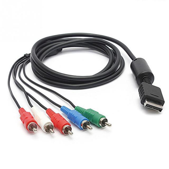 Component AV Cable for PS2 / PS3 / PS3 Slim HD Multi out Composite RCA Audio Video Cable for (6 Feet)