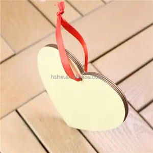 Christmas 2022 Products Plywood Blank Board Sublimation Ornament DIY Christmas Valentine's Day Pendants Decor Making Supplies