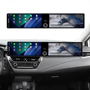 MOOKAKA Dual 12,3 Pulgadas 5 Grados Radio Estéreo de Coche para <span class=keywords><strong>Toyota</strong></span> <span class=keywords><strong>Corolla</strong></span> <span class=keywords><strong>Cross</strong></span> 2017-2024 Reproductor de DVD Multimedia Android GPS Carplay - Product Image 1