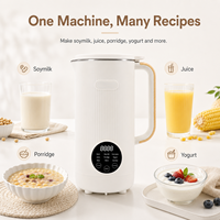 Mixeur de cuisine multifonctionnel 1,2 L, machine à lait de soja, machine à lait de noix, lame en acier inoxydable 304, machine à yaourt et à bouillie