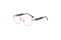 Monture de lunettes optiques élégante et classique à motif floral pour femmes adultes, personnalisable, de marque, en métal, de créateur, pour myopie, patchwork, carrée