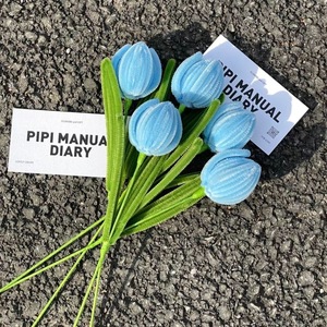 Tulipanes Hechos a Mano, <span class=keywords><strong>Flores</strong></span> Artificiales <span class=keywords><strong>de</strong></span> Limpiador <span class=keywords><strong>de</strong></span> Pipas, <span class=keywords><strong>Ramo</strong></span> Artesanal para Decoración <span class=keywords><strong>de</strong></span> Mesa <span class=keywords><strong>de</strong></span> <span class=keywords><strong>Boda</strong></span> y Hogar - Product Image 2