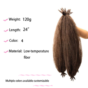 Parrucca Sintetica di Alta Qualità Effetto Capelli Naturali, Stile Caterpillar, per Donne, Moda Europea e Americana - Product Image 2