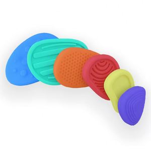 Cheap Fidget Toys for Kids Adults Textured Sensory Silicone Stone for Autism Kids Calming Down Fidget Stress Relief Toys - Product Image 1