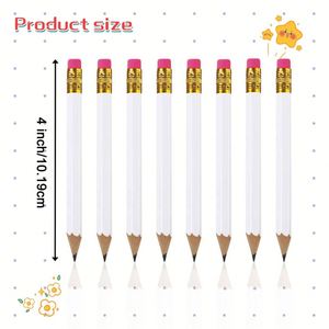 Ensemble de crayons de golf HB ronds en bois personnalisables de haute qualité avec logo et gomme, vente en gros pour les fabricants, idéal pour le dessin - Product Image 2