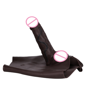 Sexspielzeug-Fabrik Realistischer <span class=keywords><strong>Dildo</strong></span>-Slip Großer Schwarzer <span class=keywords><strong>Dildo</strong></span> für Männer Hohle Penishülle zur Vergrößerung - Product Image 6