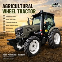 Tractor LAWNIO de Primera Calidad con Motor Diésel de 4 Cilindros, Alta Eficiencia de Trabajo para Transporte Agrícola, Tractor 4x4