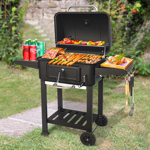 Charcoal Barbecue Grill 112x64x116cm <b>Trolley</b> Outdoor Multifunctional Home Garden BBQ Grill - Product Image 1