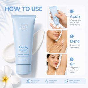 Desodorante en Crema de Marca Privada, Larga Duración, Protección Contra el Olor, Frescura y Comodidad, Deslizamiento Suave, Secado Rápido, Sin Residuos Pegajosos, AHA, Aroma a Brisa Marina - Product Image 5