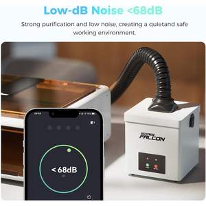 Purificador de Humo Creality Falcon 800x800x800 mm, Colector de Niebla de Aceite Electrostático con 99.97% de Eficiencia, Estacionario, de Plástico - Product Image 5