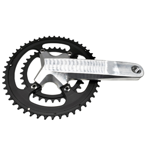 Pédalier de vélo avec pédalier 170mm VTT pédalier <span class=keywords><strong>pignon</strong></span> à couplage droit 50/34T pièces de manivelles - Product Image 5