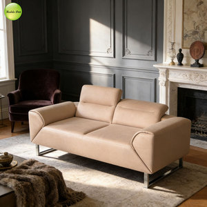 Divano Letto Multifunzione Salvaspazio in Tessuto/Pelle con Poggiatesta Regolabile e Gambe in Metallo per Soggiorno/Corridoio/Hotel/Appartamento - Product Image 6