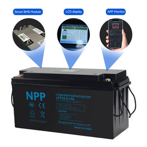 NPP 12.8V 100Ah 200Ah 300Ah 1kWh 2kWh LiFePO4充電式ソリッドステートリチウムバッテリー 10000サイクル 3年保証 ボート用 - Product Image 2